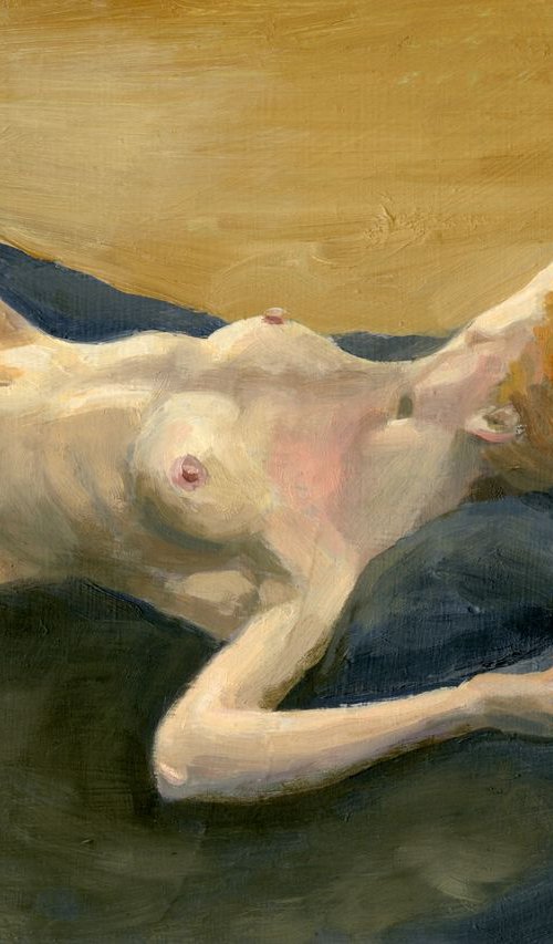 Reclining Nude at Kensington Palace by Carole Griffin RBA