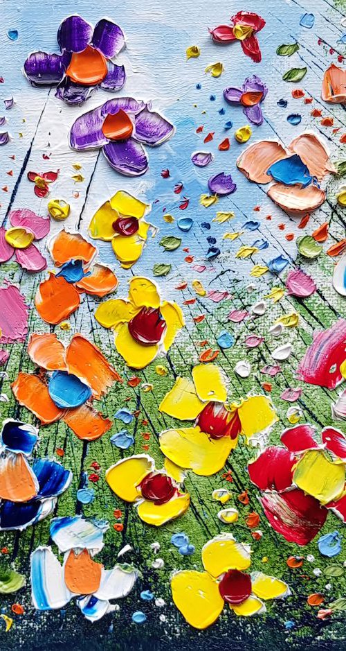 "Spring Meadow Flowers in Love" by Phil Broad