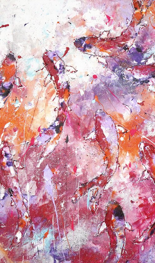 Abstract Fishes Odyssey 2 by Dominique Lenoir