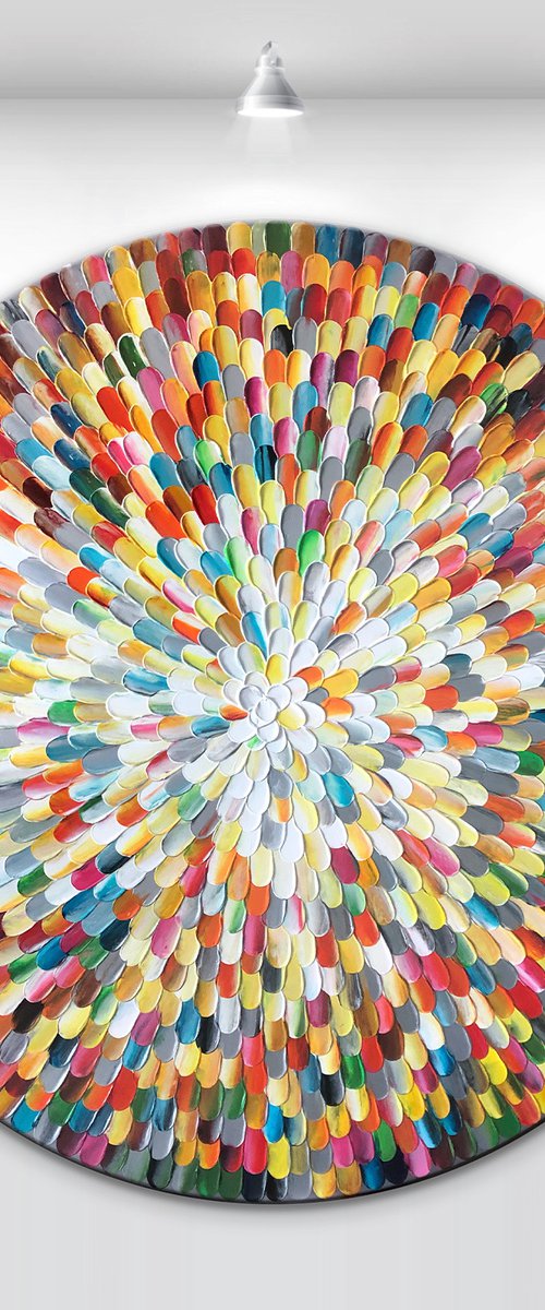 'Flavo adamas' - 36x36” by Tatiana Georgieva
