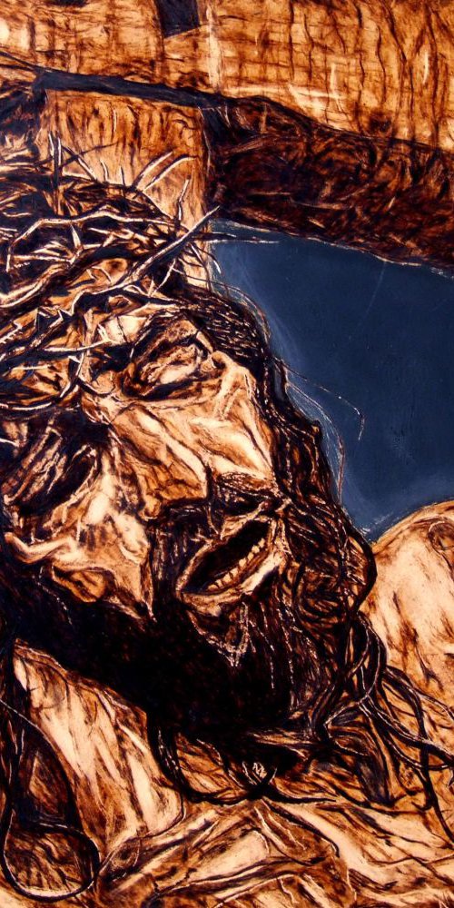 Crucifixion by MILIS Pyrography