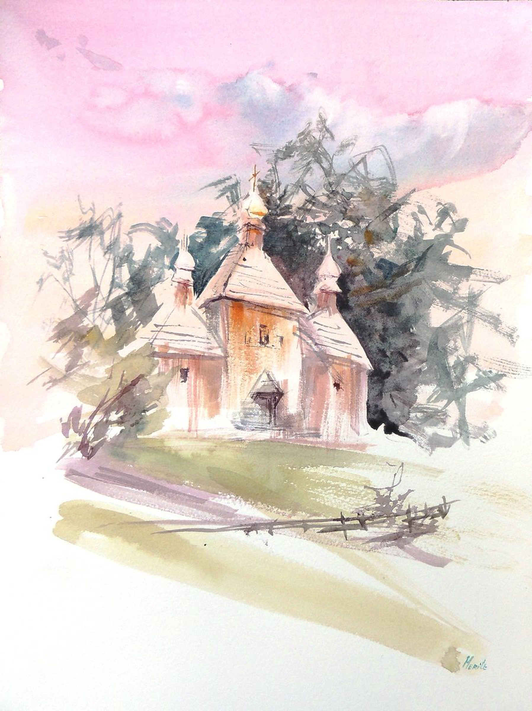 Old Church In The Sunset Artfinder