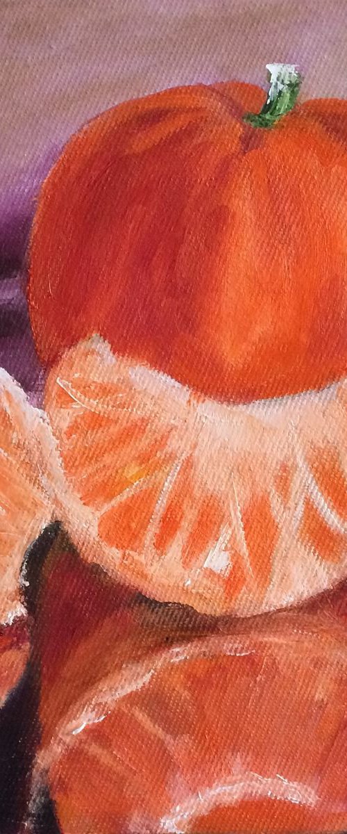 Still life with Mandarin by Ira Whittaker
