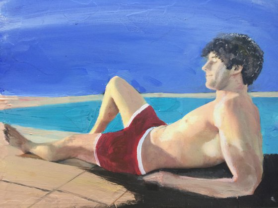 Man Relaxing in the Sun