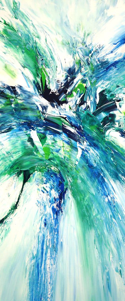 Green And Blue Imagination M 1 by Peter Nottrott