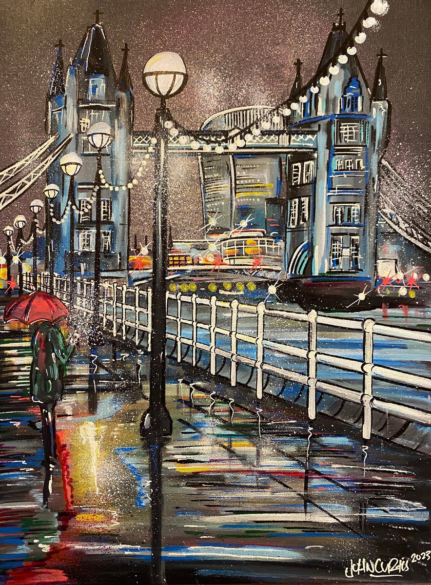 Tower Bridge - Original on canvas board by John Curtis