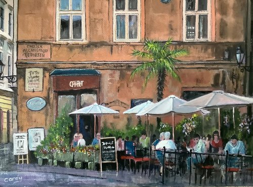 Poland, Camelot Cafe in Krakow. by Darren Carey