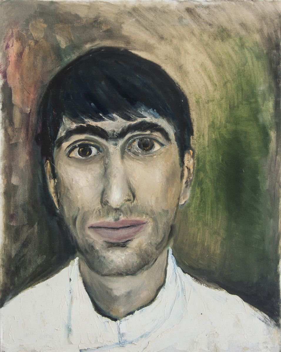 Portrait Of A Young Man By Leo Baxiner, 20 X 24, Artwork For Sale On Artfinder