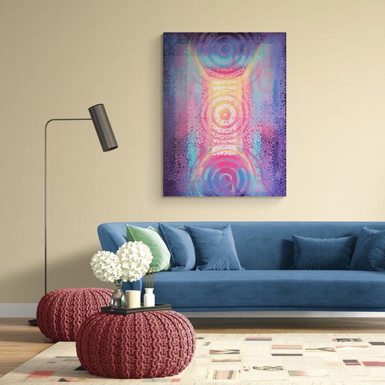 Metapattern: Neon wave #1 XL
