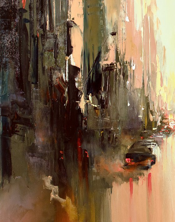 Abstract City painting