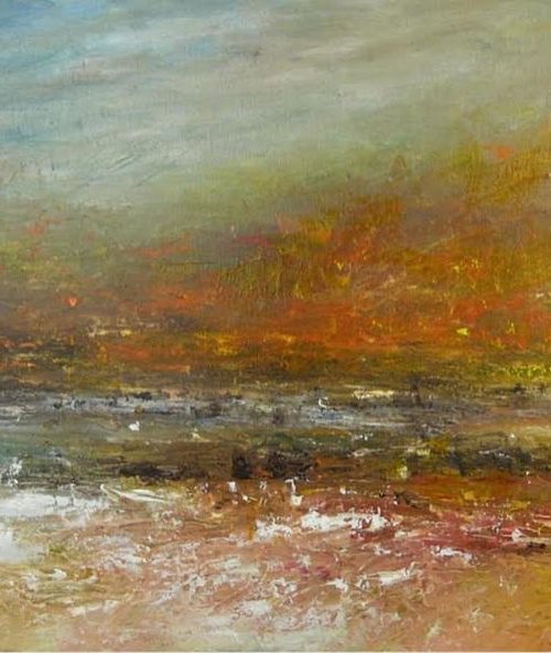 Unforgettable Shore  (Large, 100x50cm) by Kalpana Soanes