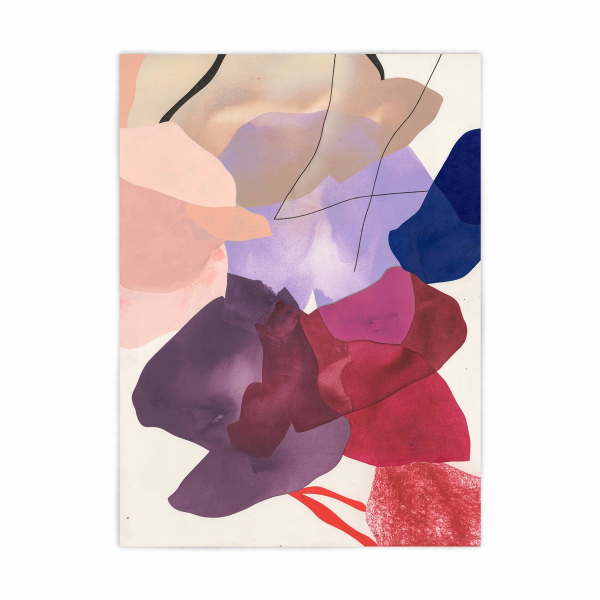 Abstract Painting By Smit Khond, 22 X 30", Leaps Come With Landings, Original Artwork