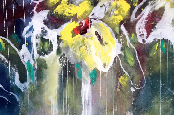 Floral Abstract - Bloom, I am here