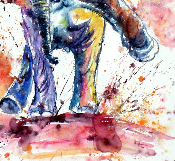 Playing elephant baby VI