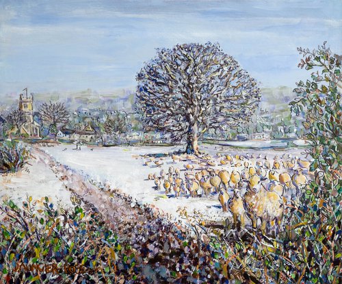 FLOCK IN THE FIELD by Diana Aungier-Rose