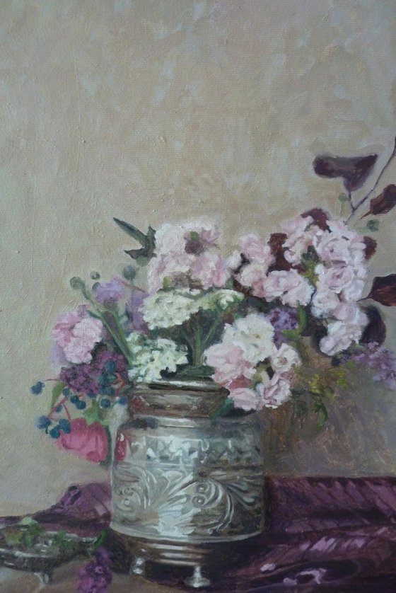 Flowers in an ice bowl