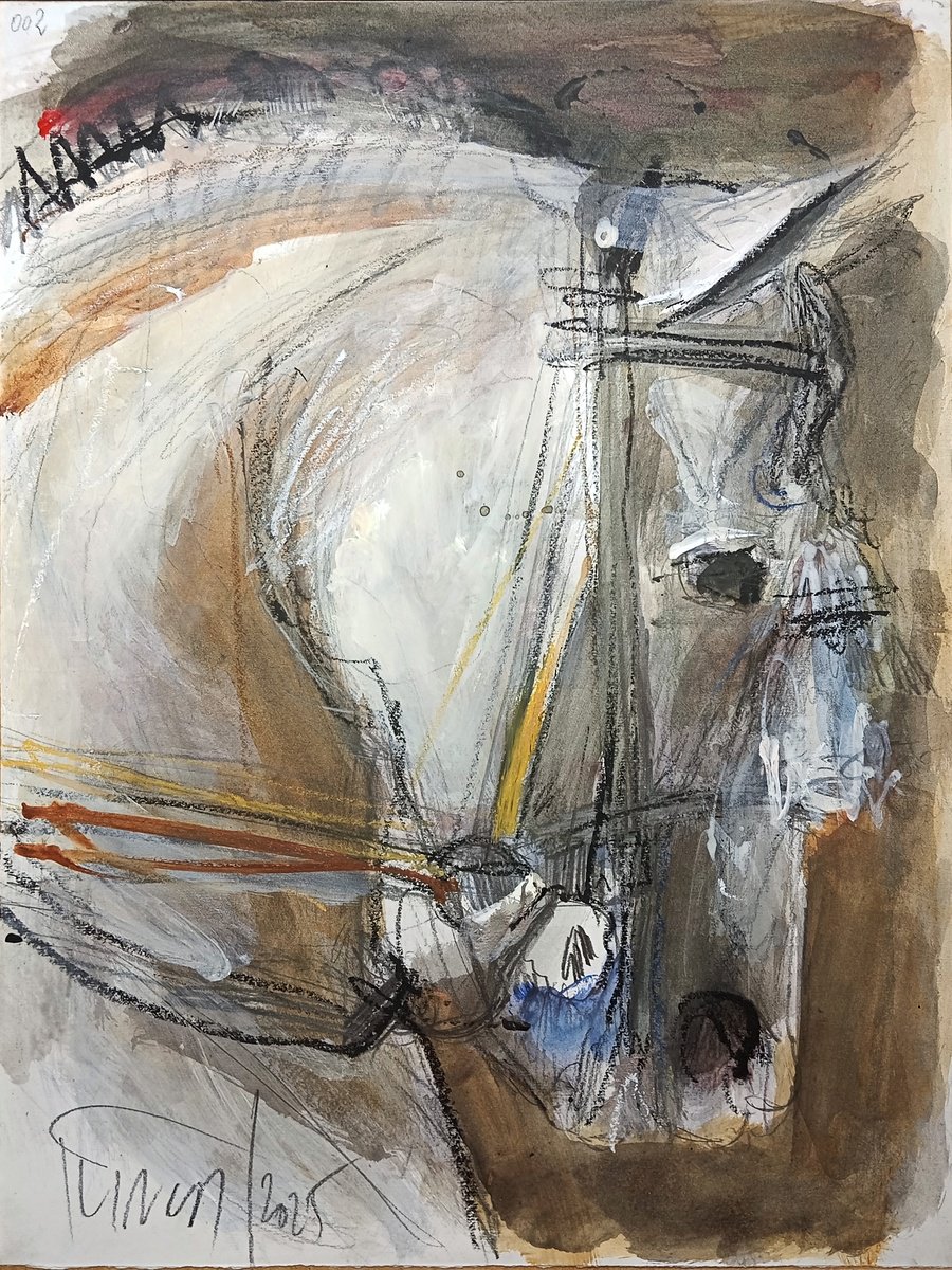 Expressive Painting , Silent Power 3-2025 (Study) By Catalin Ilinca, 13 X 17, Artwork For Sale On Artfinder