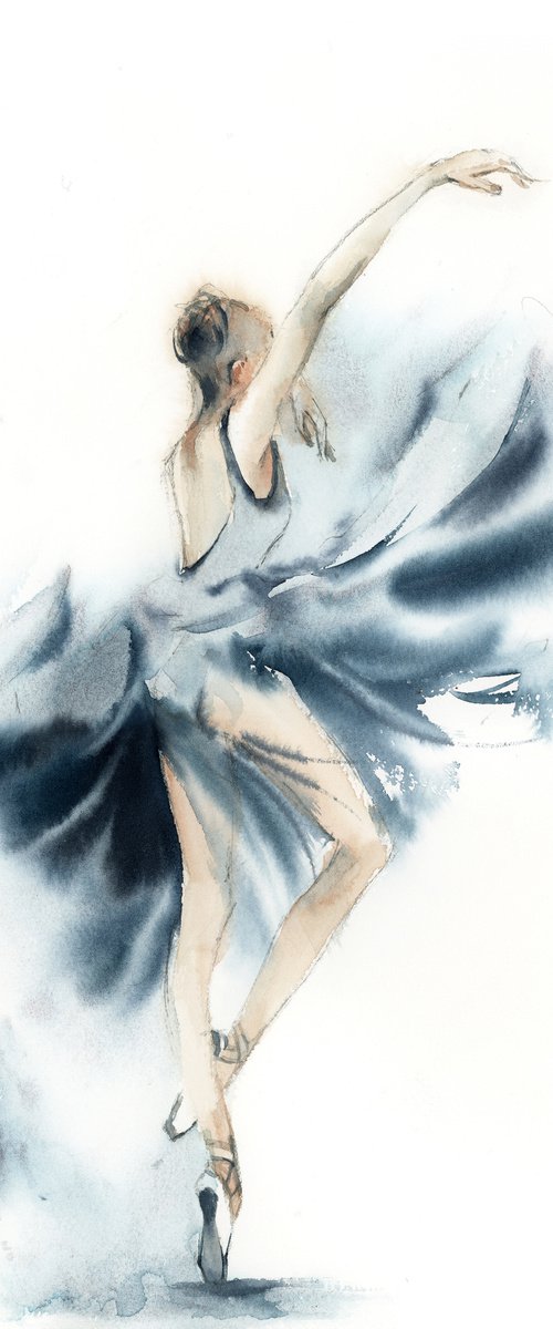 Ballerina in Blue n.6 by Sophie Rodionov