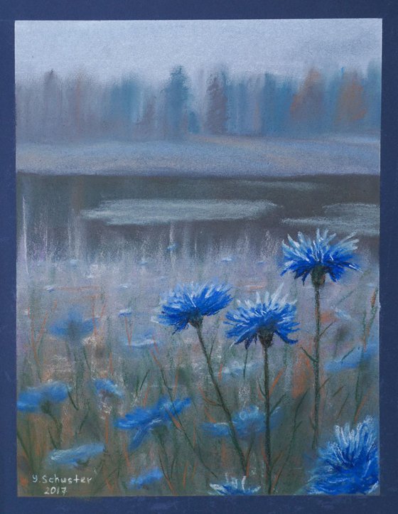Wildflowers serie. Blue