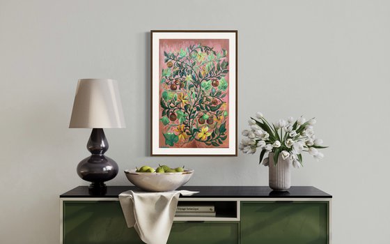 Grace of weaves -ornament of climbing plants.