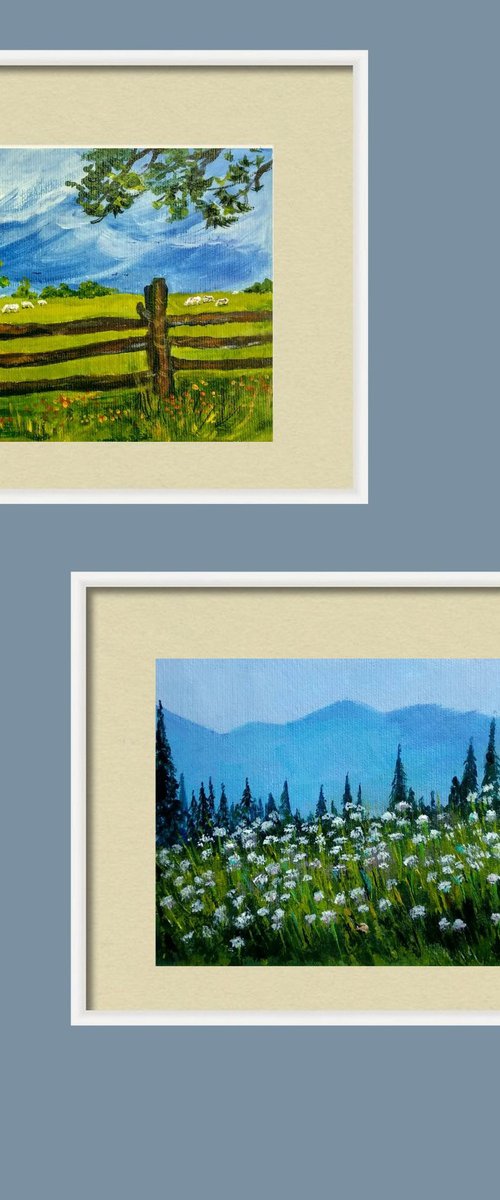 Set of Two - Nature on Postcards by Asha Shenoy