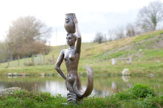 Oregon Mermaid Bronze Resin