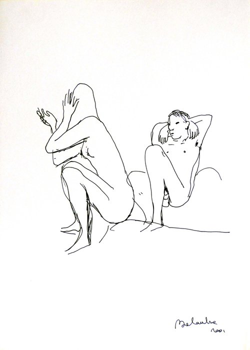 The Lovers, 21x29 cm by Frederic Belaubre