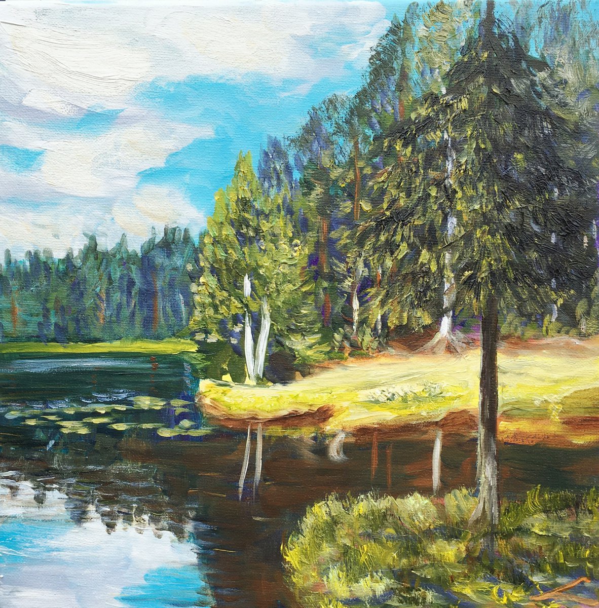 Forest lake 2 by Elena Sokolova