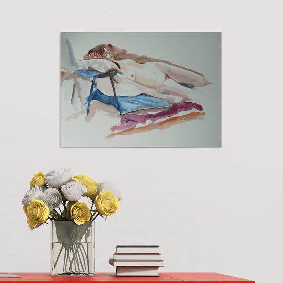 Reclining female nude