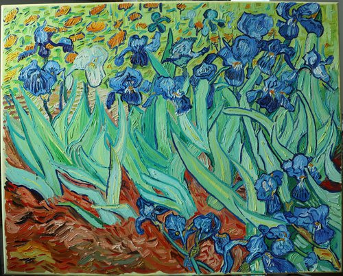 Irises - Van Gogh hommage by Robin Funk
