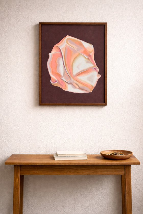 Satin Coral on Crimson