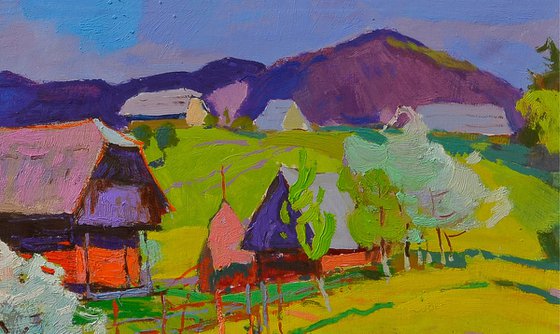 Blossoms Beneath the Thatched Roof