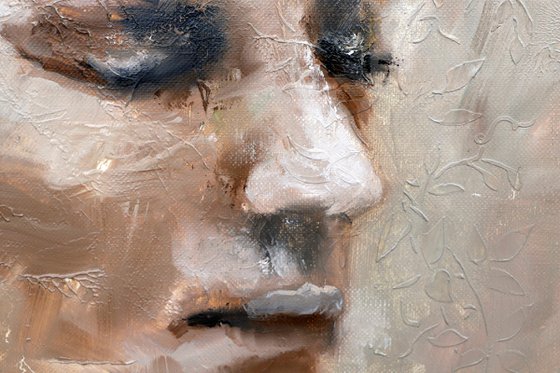 Woman Portrait painting Original on Canvas Modern Abstract