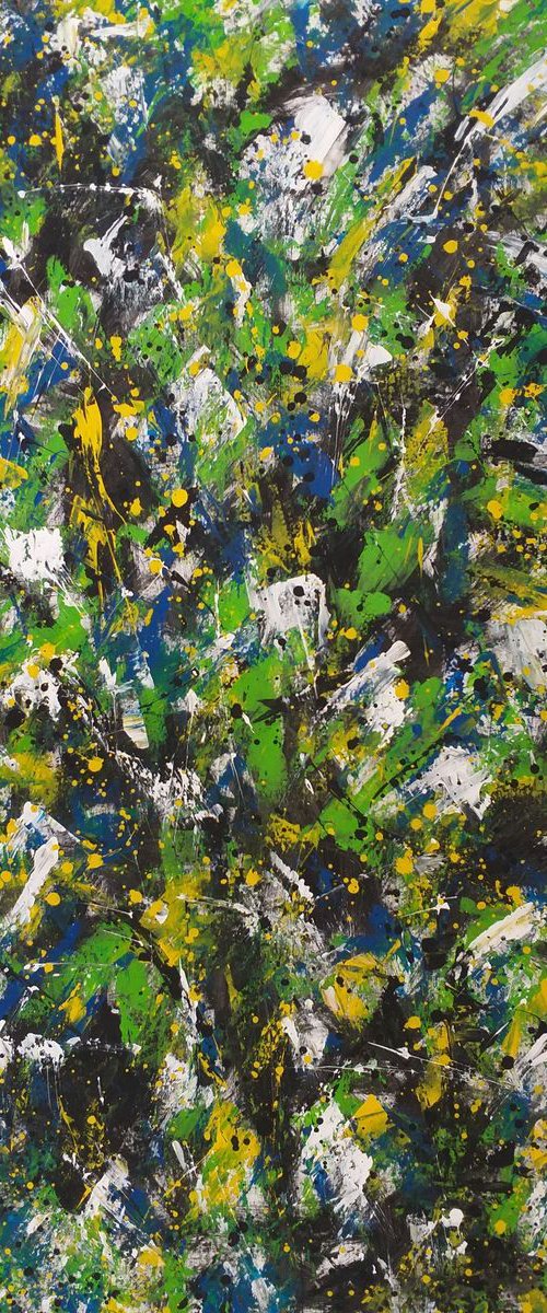 Abstract Modern painting acrylic on canvas by M.Y. by Max Yaskin