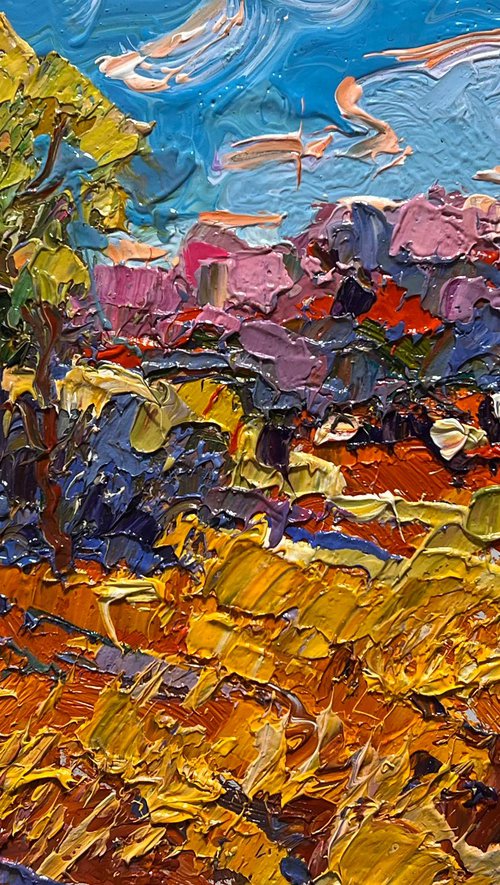 Golden autumn field by Kalenyuk Alex