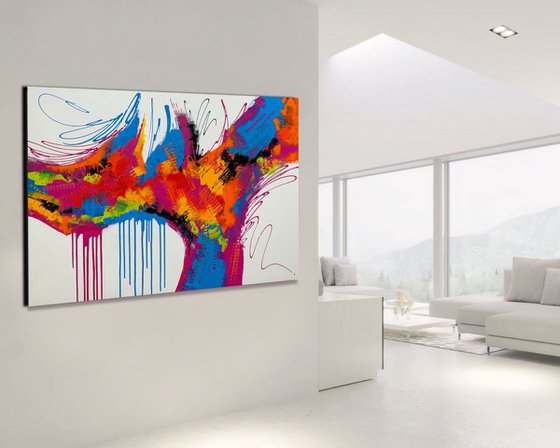 Life's Journey  - LARGE,  COLORFUL,  ABSTRACT ART – EXPRESSIONS OF ENERGY AND LIGHT. READY TO HANG!