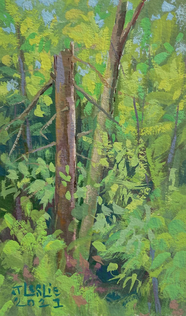 Impressionistic Painting , Deadwood By Jimmy Leslie, 3 X 5, Artwork For Sale On Artfinder