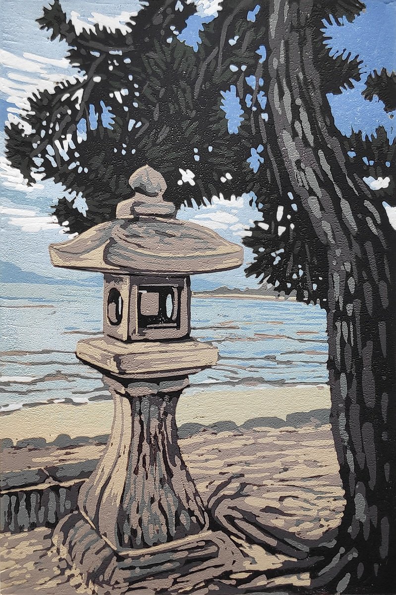 Lantern and Pine by Alexandra Buckle