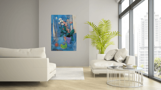 Orchids and Green Banana