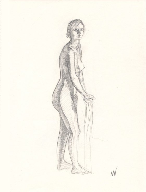 Sketch of Human body. Woman.68