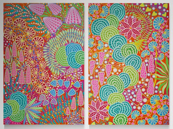 Botanical Rhapsody (Diptych)