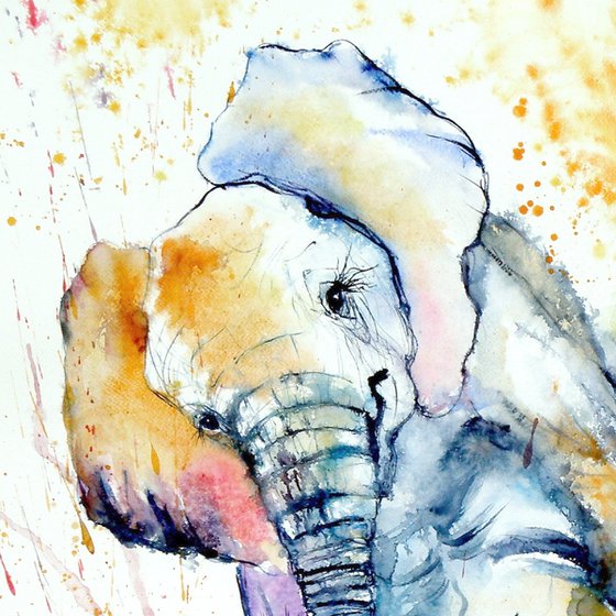Playing elephant baby V