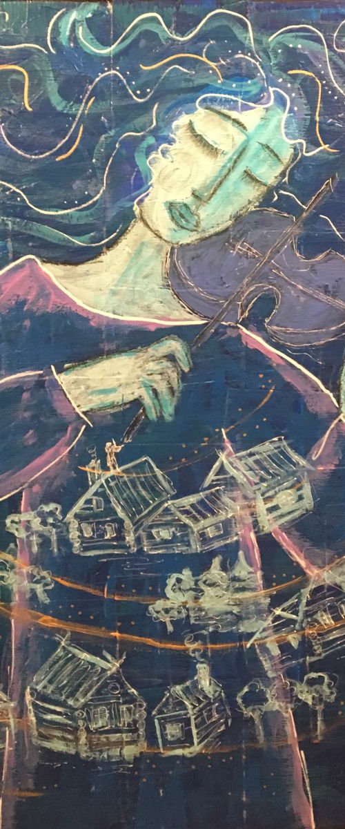 Memories of Anatevka. Girl with violin by Anya Getter