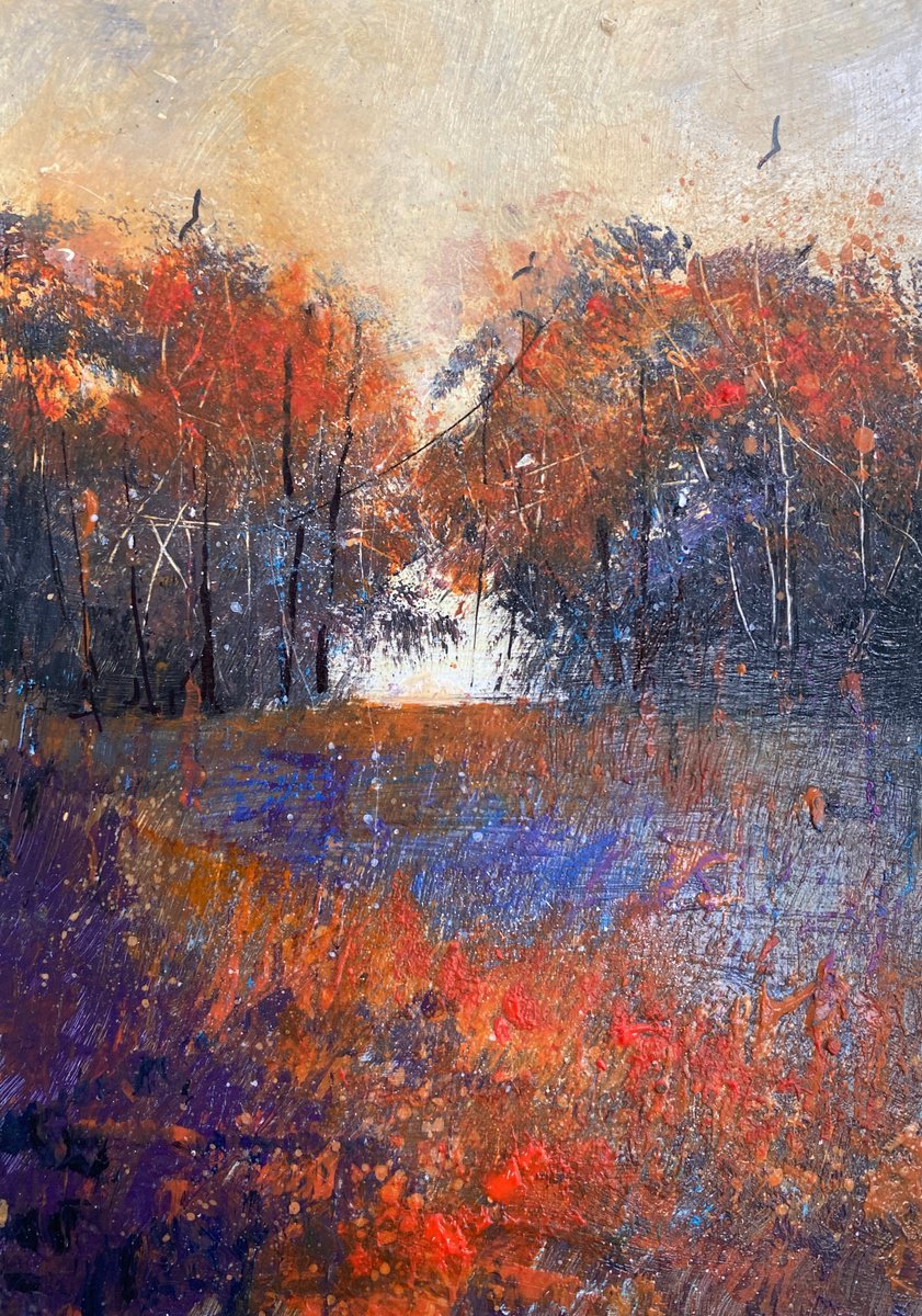 Mellow Tones of Autumn Trees by Teresa Tanner