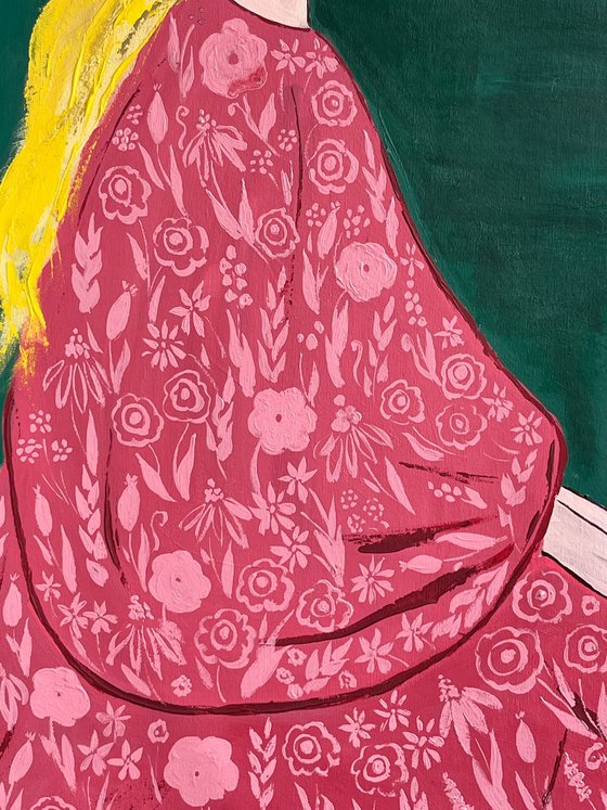 Mother Daughter Original Painting