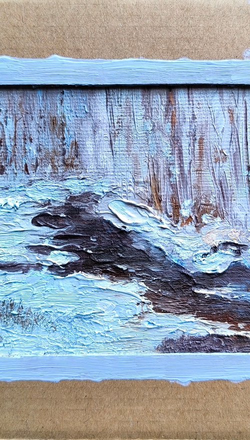 Winter stream by Svetlana Grishkovec-Kiisky