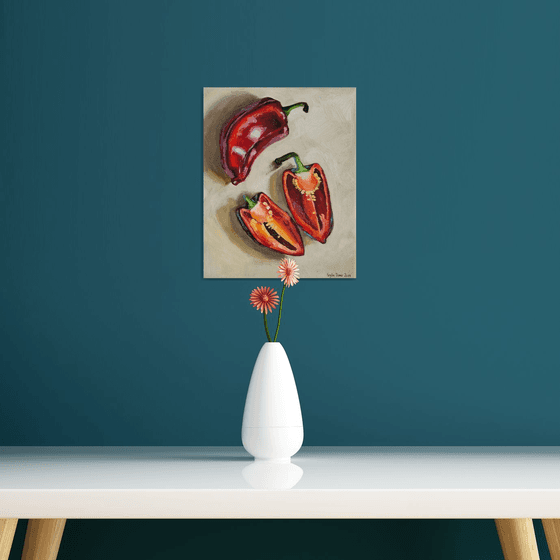 Red Still Life with Paprika