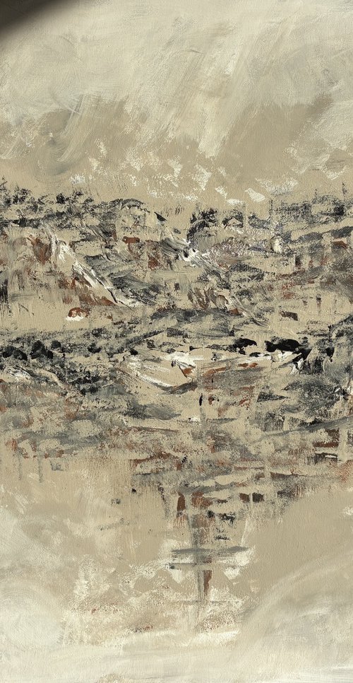 CONTEMPORARY Mountain Abstract 76 X 62cm by Abigail Wilson