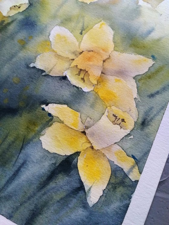 Daffodils painting