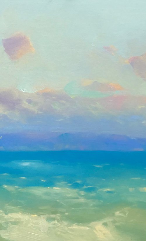 Pacific Coast, Original oil painting, Handmade artwork, One of a kind by Vahe Yeremyan